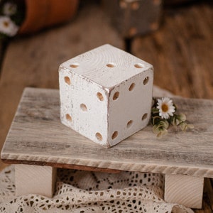 BIG DICE CUBE wooden photography prop, newborn props, photo pros, birthday props, photo props, photography props, smash the cake prop