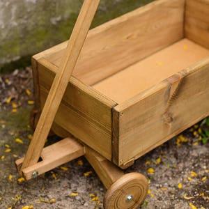 wooden cart for baby