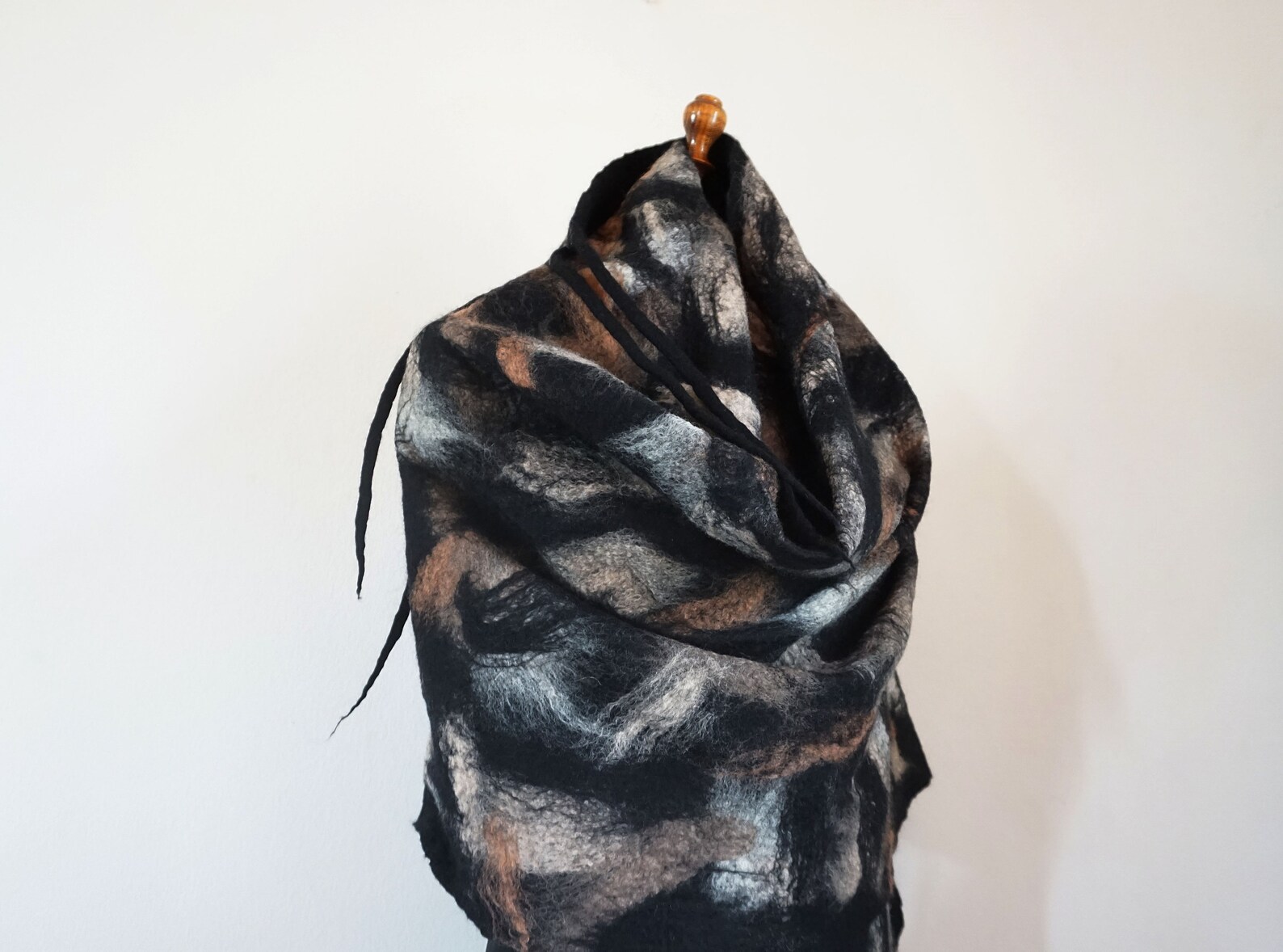 felted wool shawl