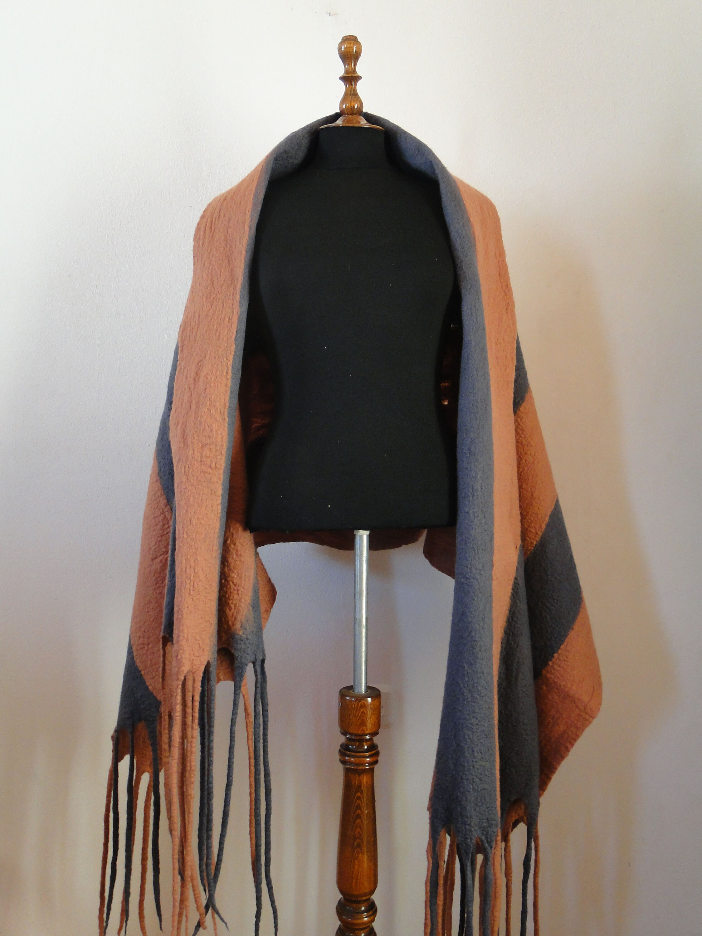 felted wool shawl