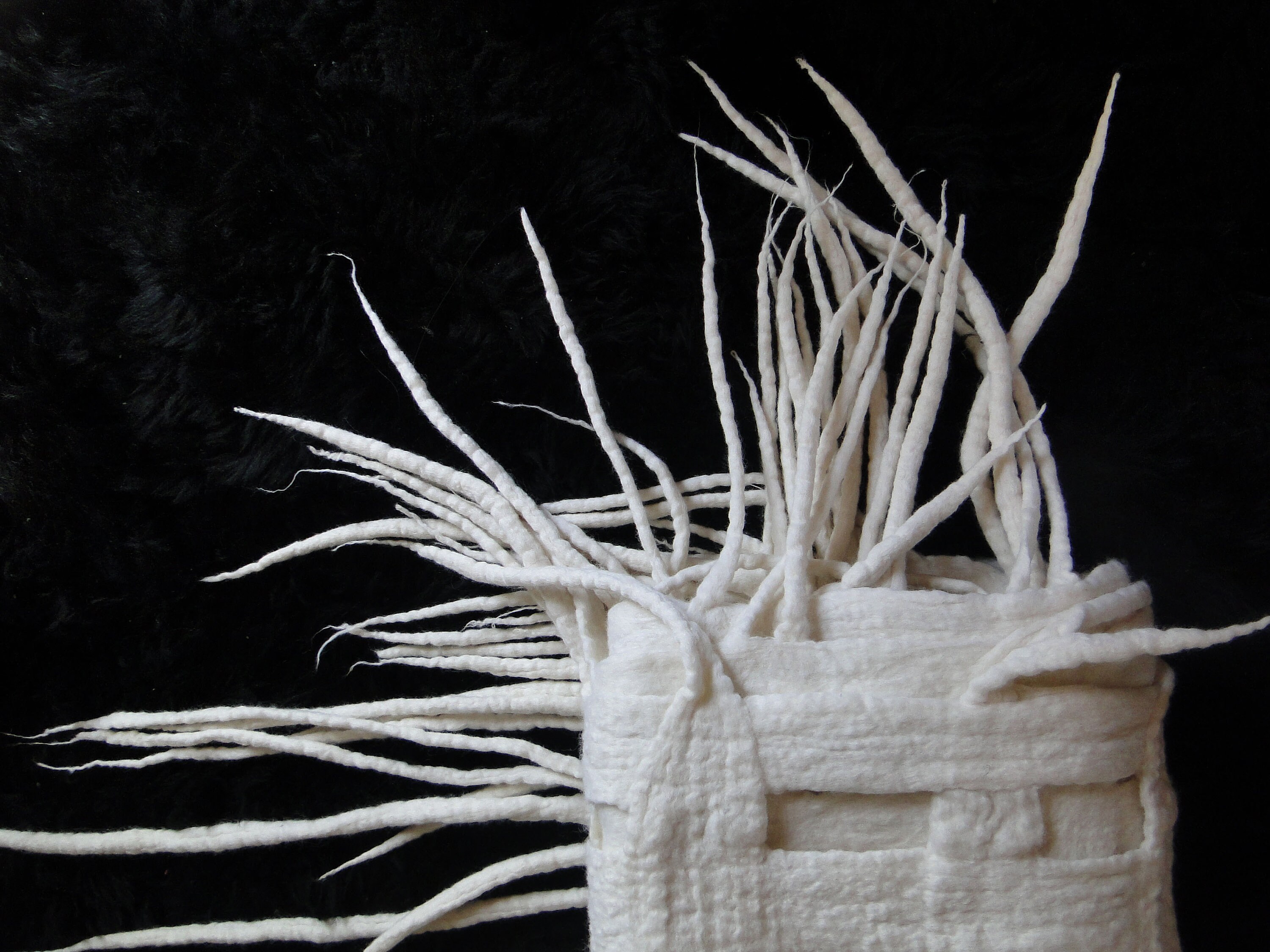 felted wool shawl