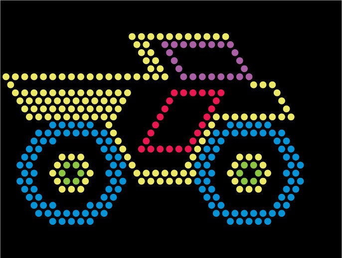 Lite Brite Refills 10 Designs Vehicle Theme Pack 