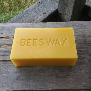 100% Pure Michigan Beeswax - 1 Pound Molded - Craft Supplies