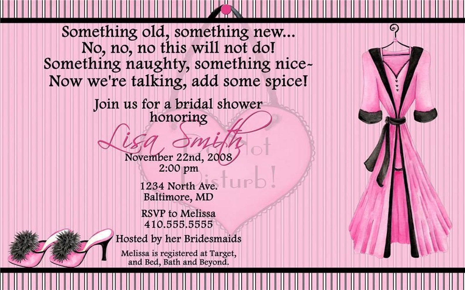 Naughty Bridal Shower / Digital File / Print Your Own | Etsy