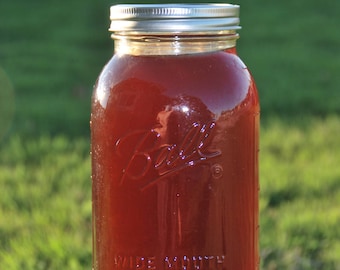7 lbs- Pure, All Natural Raw (unprocessed/unpasteurized) Alfalfa Honey in Mason Jars