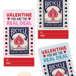Jeu de cartes Cartes de Saint-Valentin pour enfants - Cartes à jouer en classe Saint-Valentin pour enfants