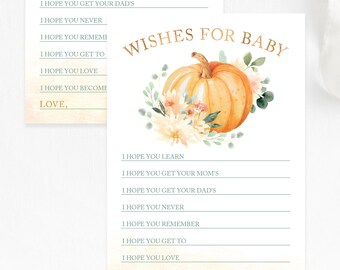 Pumpkin Wishes for Baby Cards