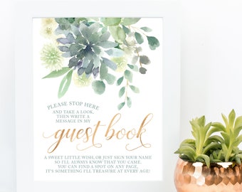 Cactus Botanical GuestBook GB141 Keepsake Gift for Wedding Couple Succulents Wreath Wedding Guest Book SALE 50/% Off Canvas Guest Book