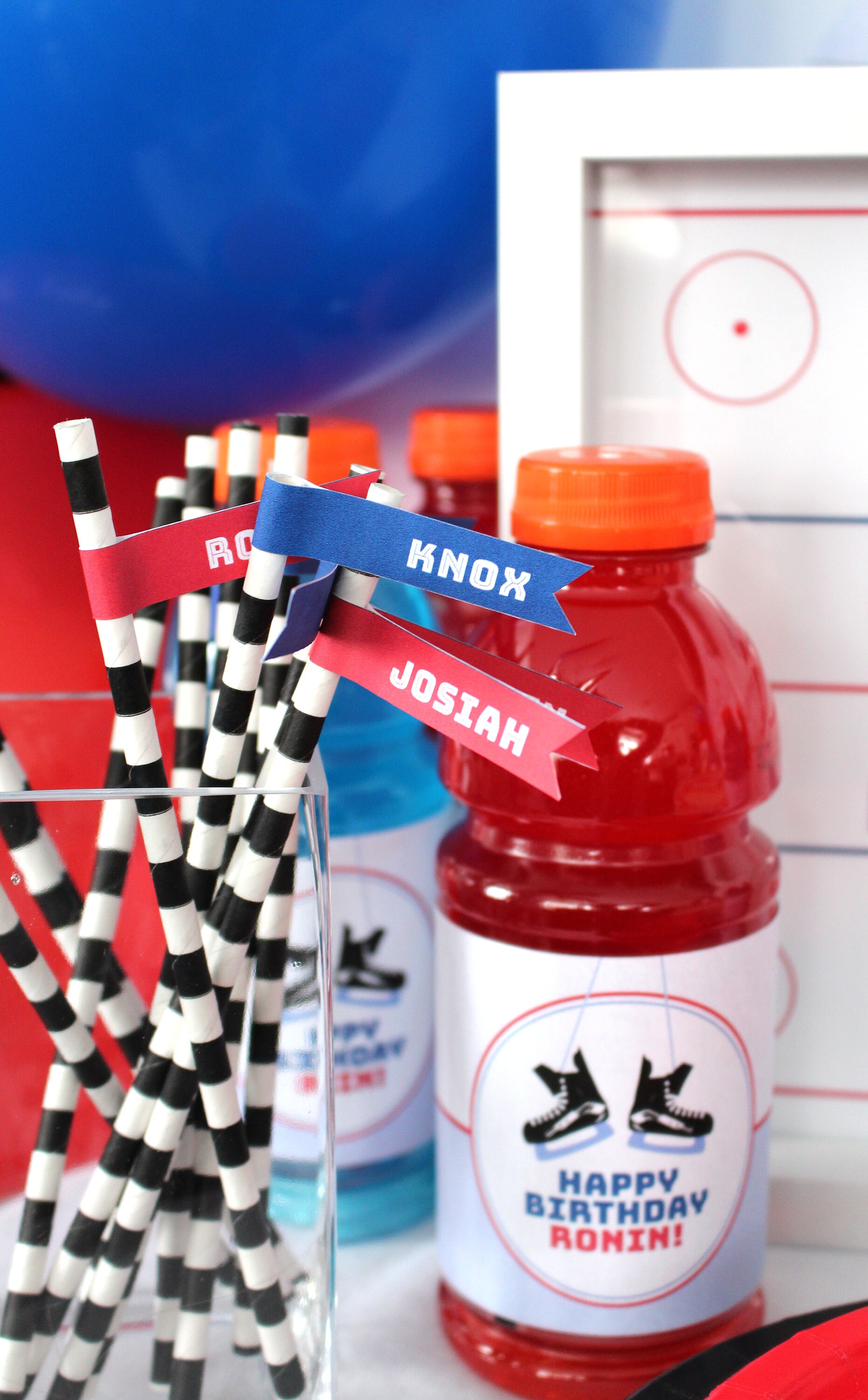 Hockey Gatorade Labels for Hockey Party Printable Instant Etsy Canada