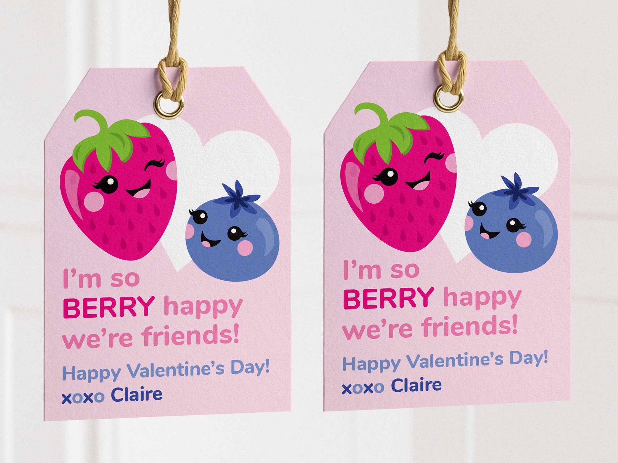 Fruit Snacks Valentine Gift Tags for Kids | Printable Classroom ...
