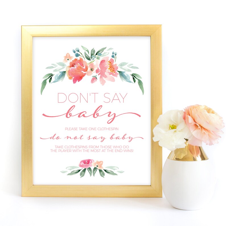 Printable Don't Say Baby Game Instant Download Printable | Etsy