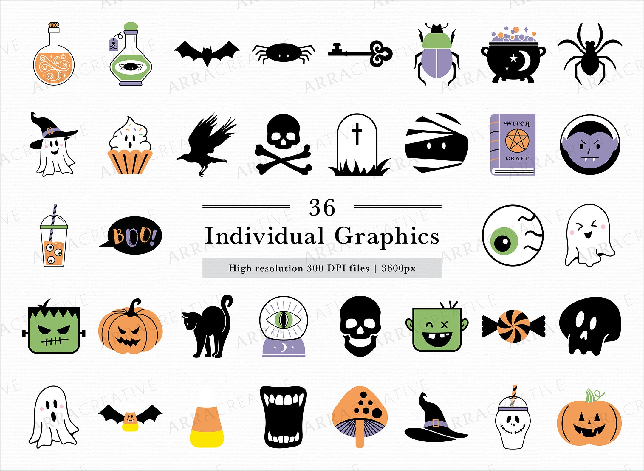 Bvs Graphics Halloween PNG and SVG Bundle of Vector Graphics | Halloween Clipart ...
