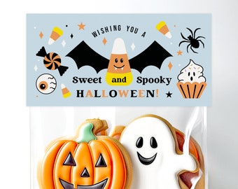 Halloween Treat Bag Toppers for Kids | Halloween Treat Bag Tags | Sweet and Spooky Classroom Gift