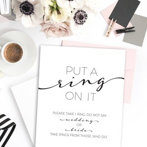 Put a Ring on It Game Printable File - Bridal Shower Games Instant ...