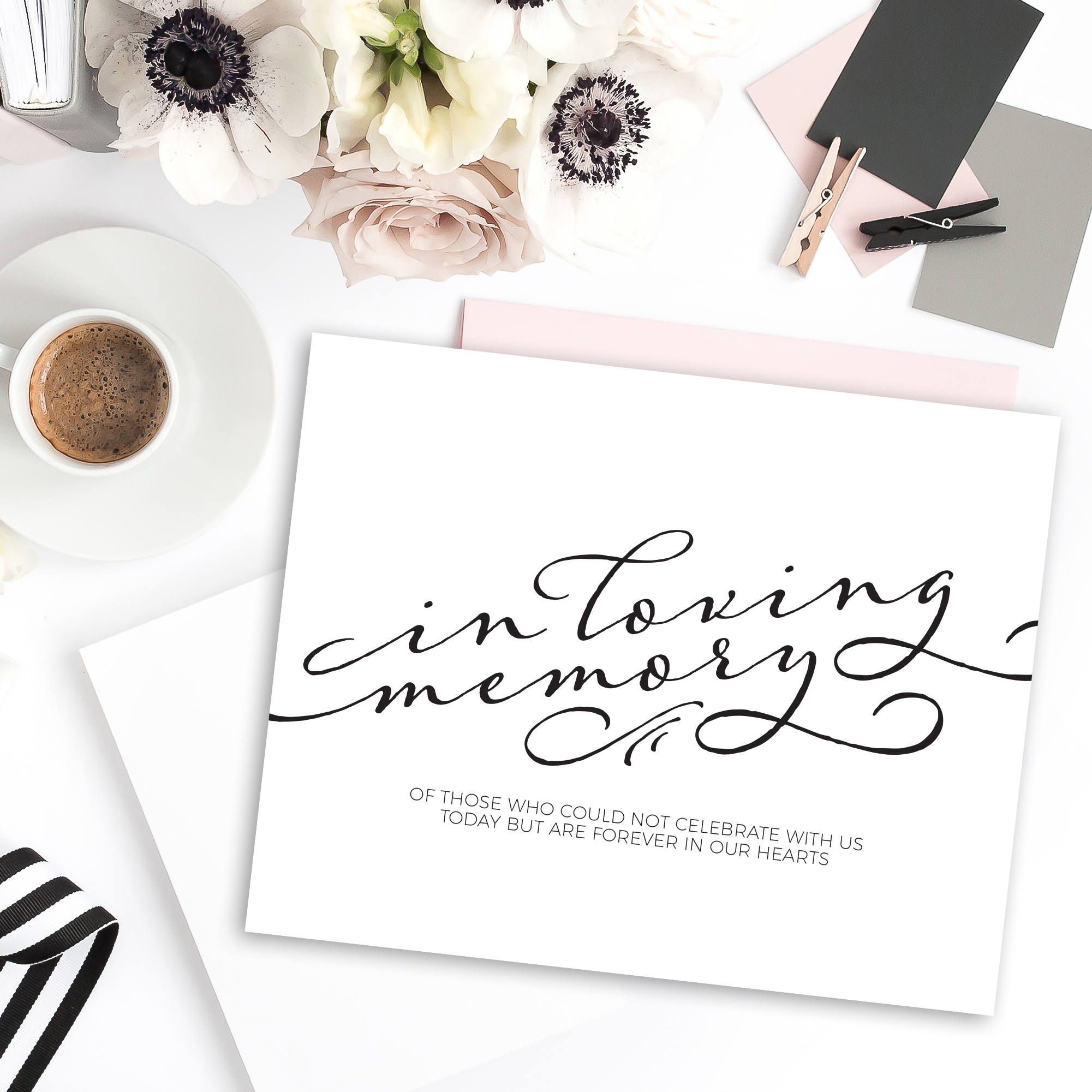 In Loving Memory Wedding Sign Printable Wedding Memory Sign | Etsy