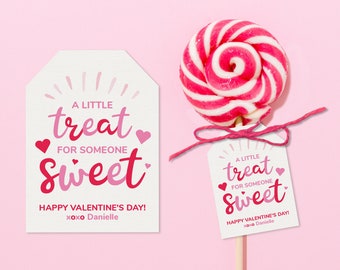 Valentine Gift Tags for Sweet Treats | Valentine's Day Candy Treat Bag Tags