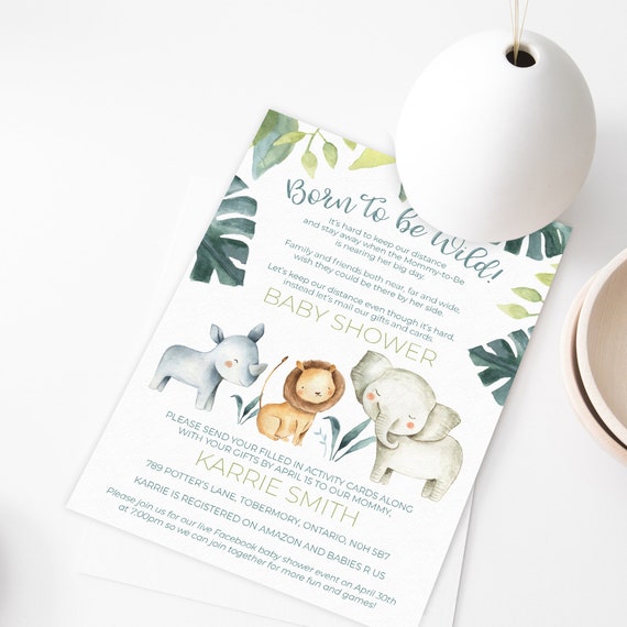 Baby Shower After Baby Is Born Calligraphy Greeting Card Template Its