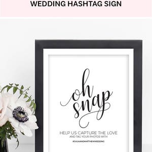 Wedding Hashtag Sign Printable Template Instagram Wedding Sign Instant ...