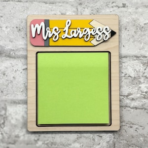 Teacher Sticky Note Holder