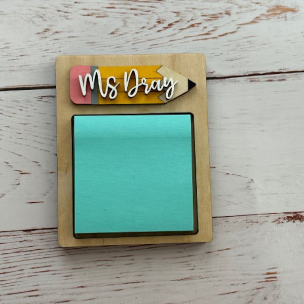 Teacher Sticky Note Holder