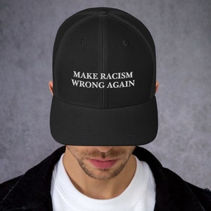 Make racism wrong again hat | Make racism wrong again retro trucker cap