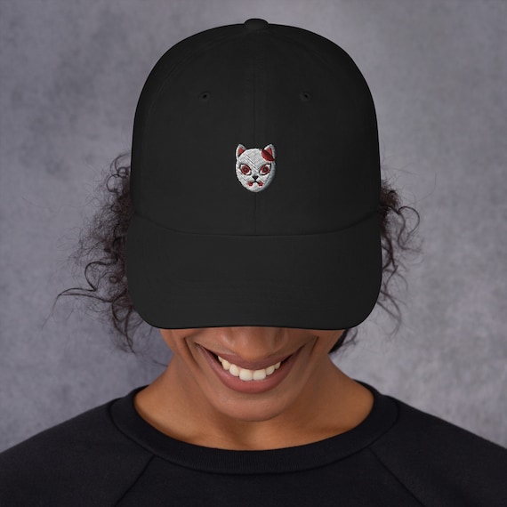 Japanese Kitsune Fox Mask Anime Hat | Low Profile Dad Hat - Etsy