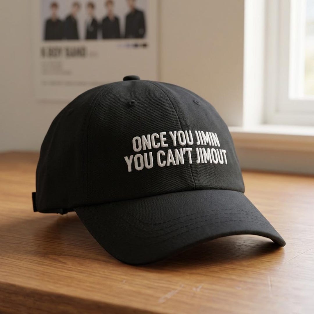 ジミン BTS 帽子 | Once You Jimin Can't Jimout 刺繍入りキャップ
