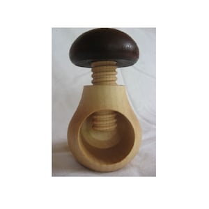 European Beechwood Mushroom Nutcracker Wooden Nut Cracker.