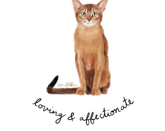 Abyssinian Cat Personality DIGITAL DOWNLOAD