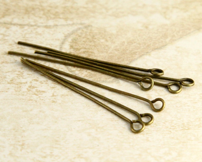 100pcs Antiqued Bronze Eye Pinsjewelry Making Eye Pin Etsy