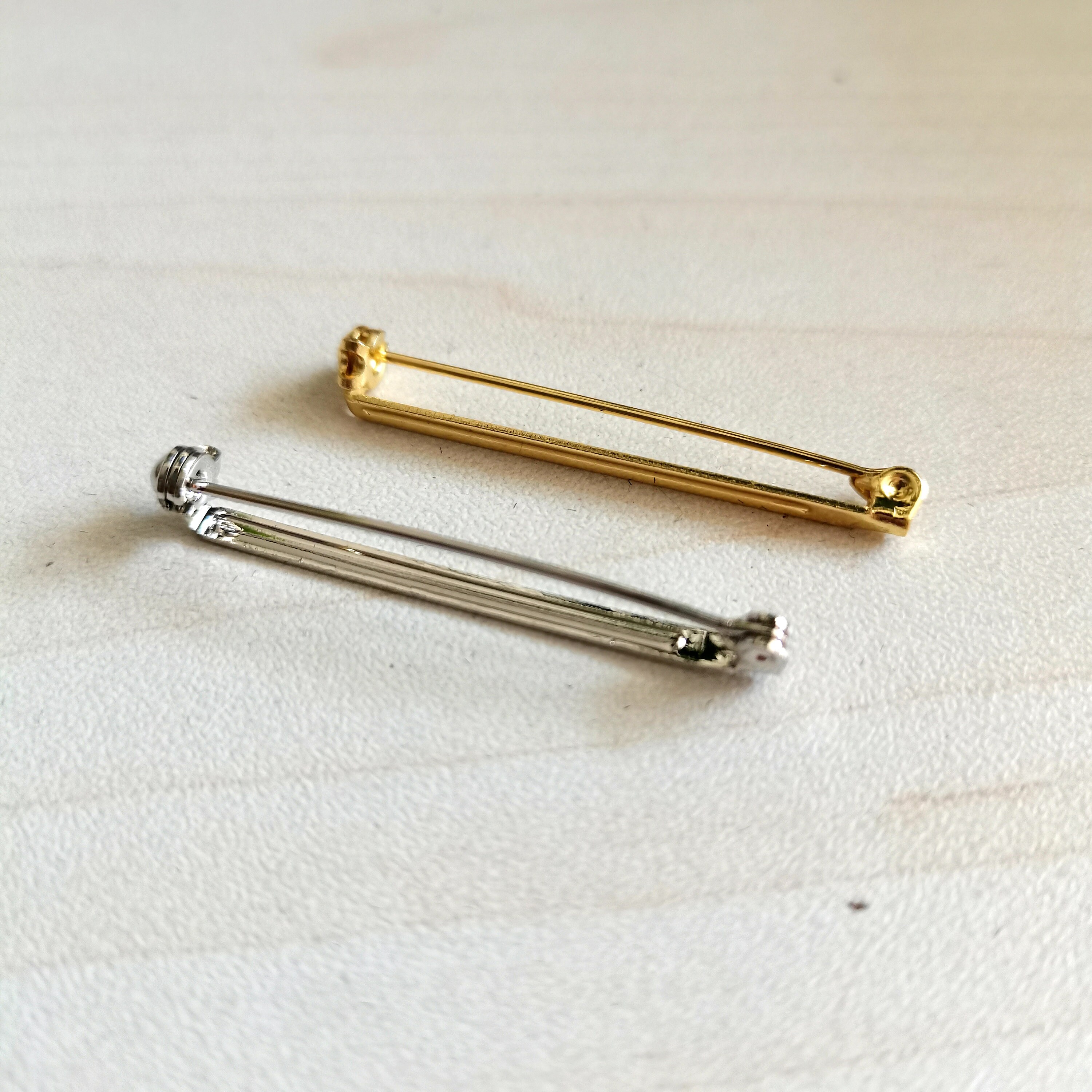 5pcs Brooch Back Bar Pins silver Safety Brooch Gold Plated Etsy UK