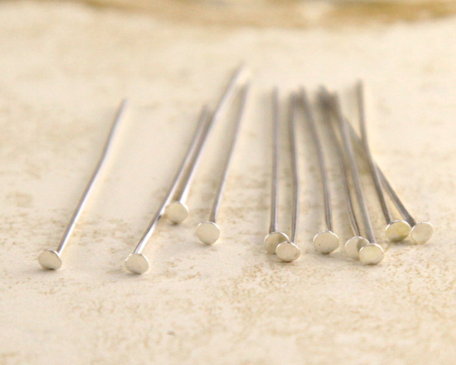 100pcs Silver Headpins Head Pins jewelry Making Eye Pin Etsy