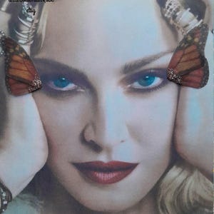 Fairy butterfly wing monarch face eye decor gem accents,bindi ,whimsy woodland forest face decor, third eye, bridal, fairy costume accessory