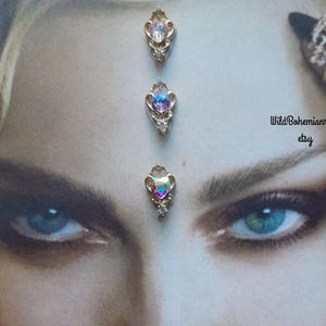 Third eye chakra gemstone forehead bindi, tribal fusion,boho festival face gem,bridal, fairy goddess witchy gypsy costume accessory
