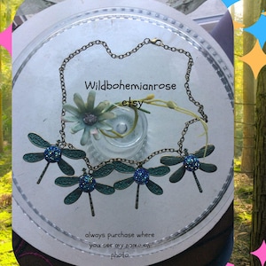 Elfen Libellen Halskette mit Druzy Steinen, Renaissance Festival, Fee Schmuck, Fee Schmuck, Geschenk für Sie, Geschenk für Sie, Geschenk