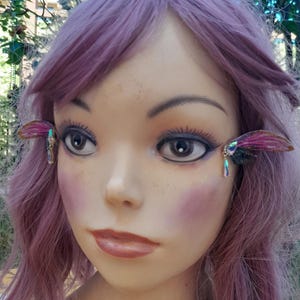 Fairy butterfly wing face eye blin gdecor gem accents,bindi,festival woodland forest face decor, third eye, bridal, costume accessory