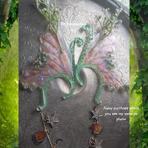 fee vlindervleugel oor manchet wrap kroonluchter oorbellen, geen piercing, godin boho festival slijtage, handgemaakt, cosplay kostuum, cadeaus voor haar