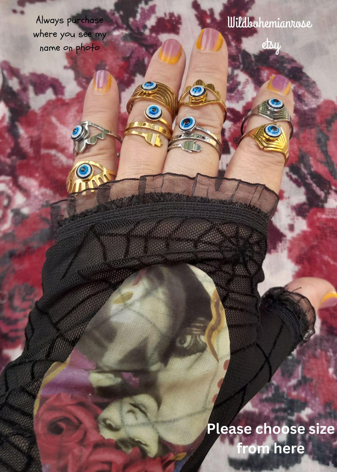 Evil Eye Protective Amulet Ring, Greek Evil Eye,good Luck Ring — free download