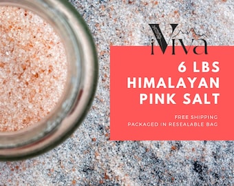 6 pounds, Bulk Himalayan Bath Salt, Fine Grind, Detoxing Bath, Detox Salt, Bath Salt Detox, Bath Salt Gift, Pink Salt Bath, Detox bath