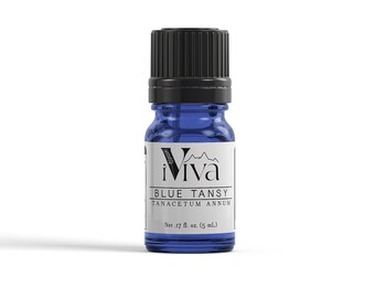Blue Tansy Essential Oil, Blue Tansy Oil, Pure Tansy Oil, Pure Blue Tansy Oil, 5 mL Blue Tansy, 100% pure therapeutic grade essential oil