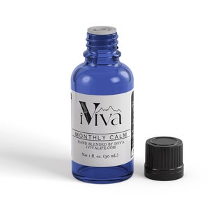 Monthly Calm Essential Oil Blend, Hormone Oil Blend, 15 ml, 30 mL, pure therapeutic grade essential oils - pms bag, menopause gift