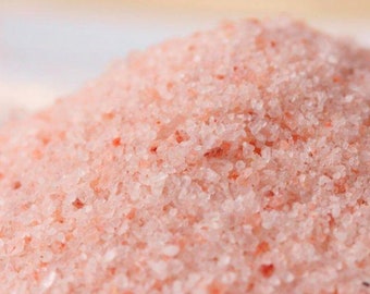 25 lb Pink Himalayan Bath Salt, Fine Grain Bulk Unscented Salt for DIY Gifts