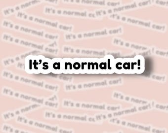 It's A Normal Car Sticker, Heated Rivalry Shane Hollander, Hockey Romance Vinyl Sticker, Water Resistant Bookish Sticker