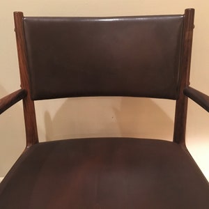 Set 6 Rosewood arm chairs . Origin Denmark image 8