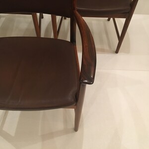 Set 6 Rosewood arm chairs . Origin Denmark image 7