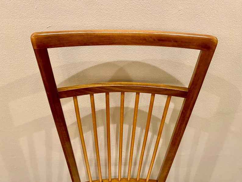 Set of 4 Italian Mid Century dining chairs c. 1955 image 5