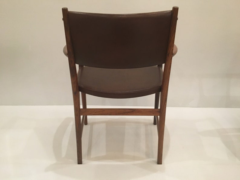 Set 6 Rosewood arm chairs . Origin Denmark image 5