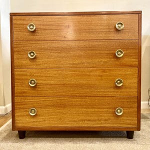 Vintage curly maple chest of drawers. c. 1940