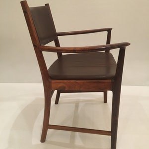 Set 6 Rosewood arm chairs . Origin Denmark image 4