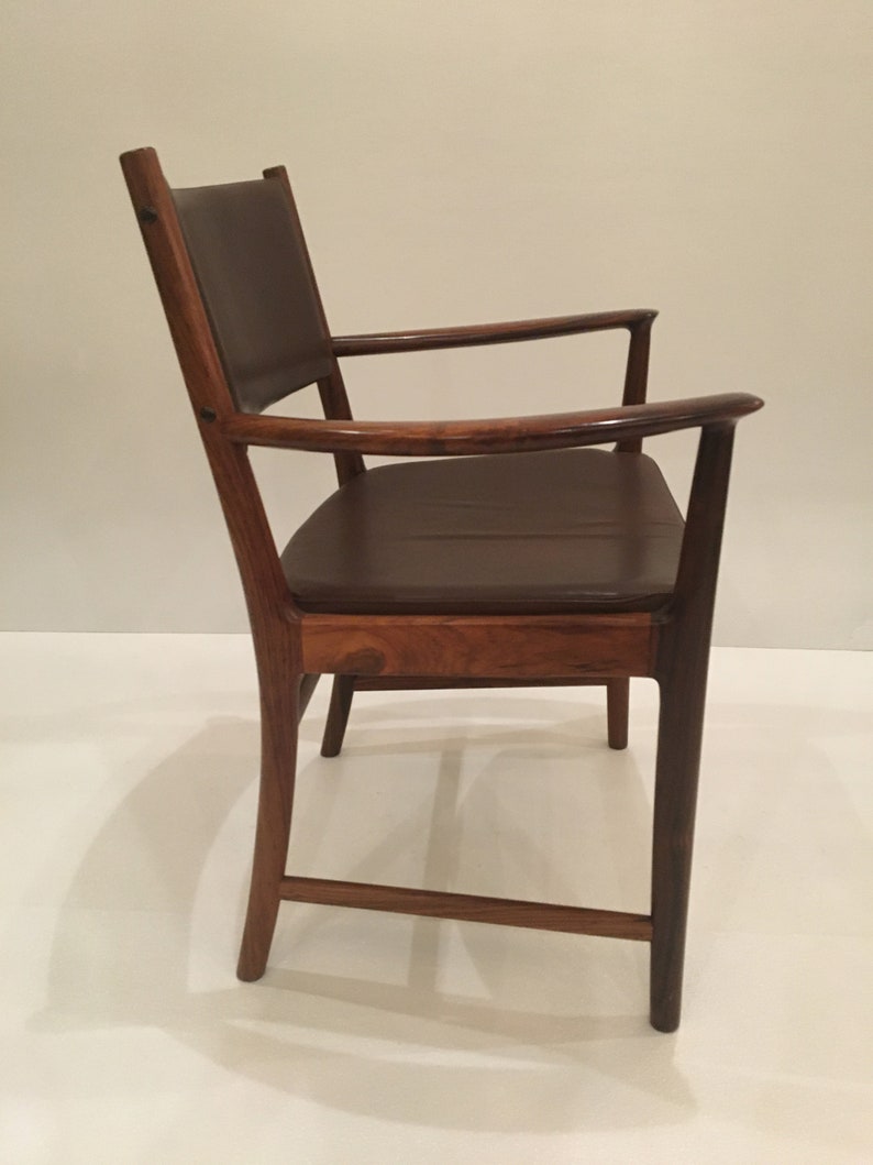 Set 6 Rosewood arm chairs . Origin Denmark image 4